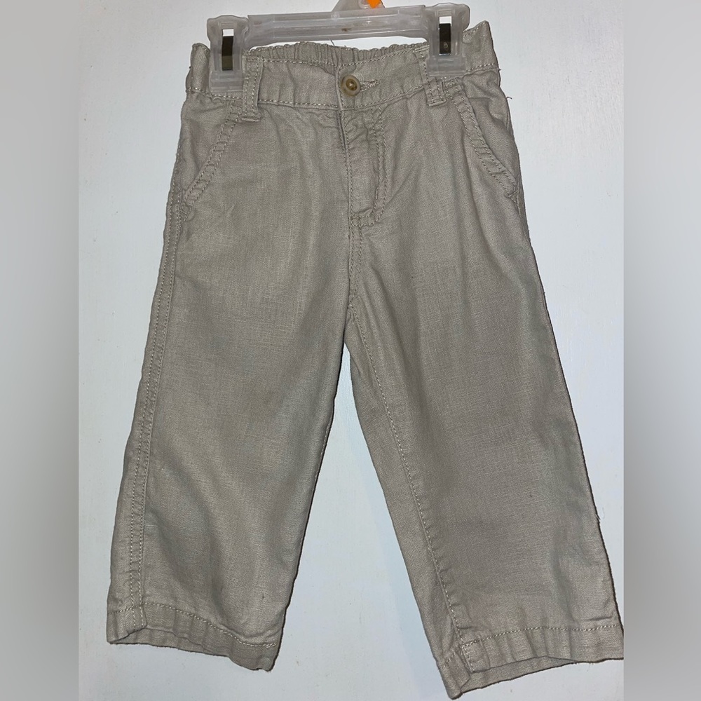 45% Linen 55% Cotton. Crazy Eight Boys 18-24 months Pants.